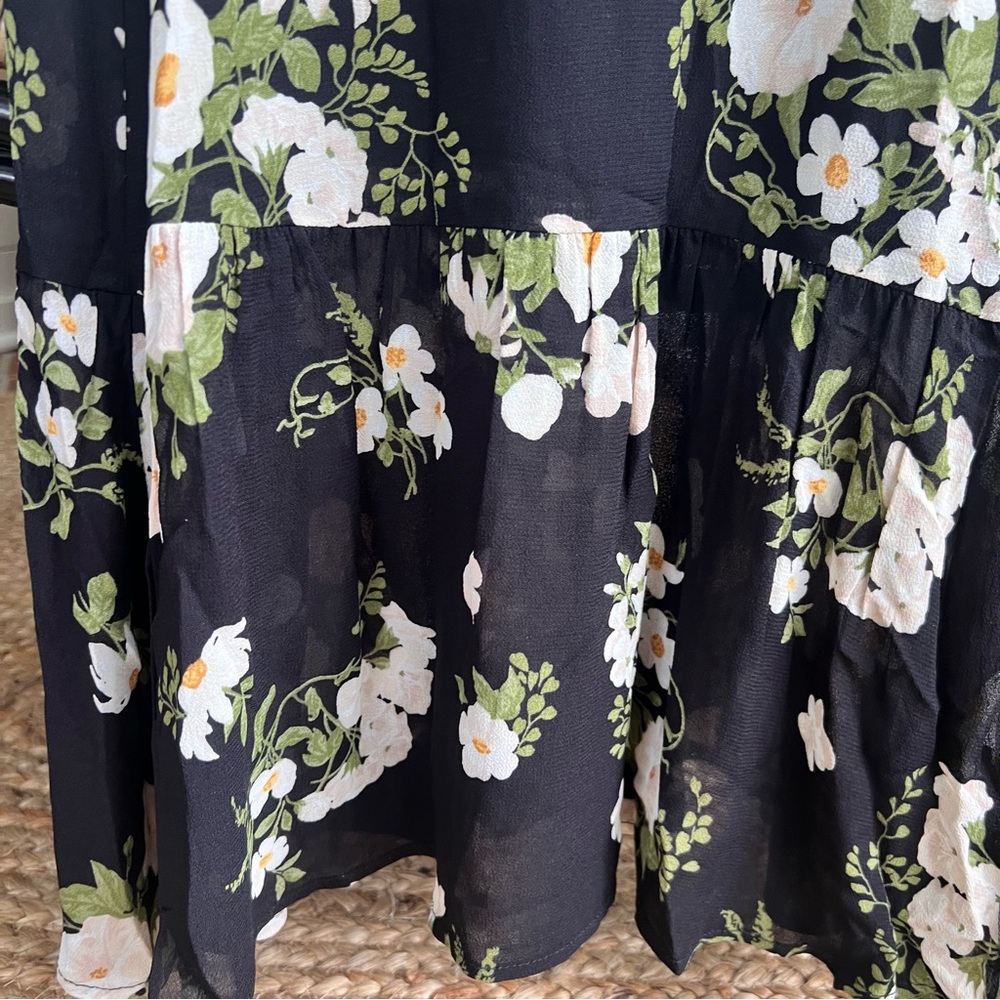 Reformation Black Floral Maxi Dress - Picture 3 of 15